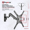 Gas Spring Swing Arm TV Wall Bracket 23'' 24" 28" 32" 37" 40" 42" 43" 46" 49" VESA Max 400x400