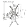 Gas Spring Swing Arm TV Wall Bracket 23'' 24" 28" 32" 37" 40" 42" 43" 46" 49" VESA Max 400x400