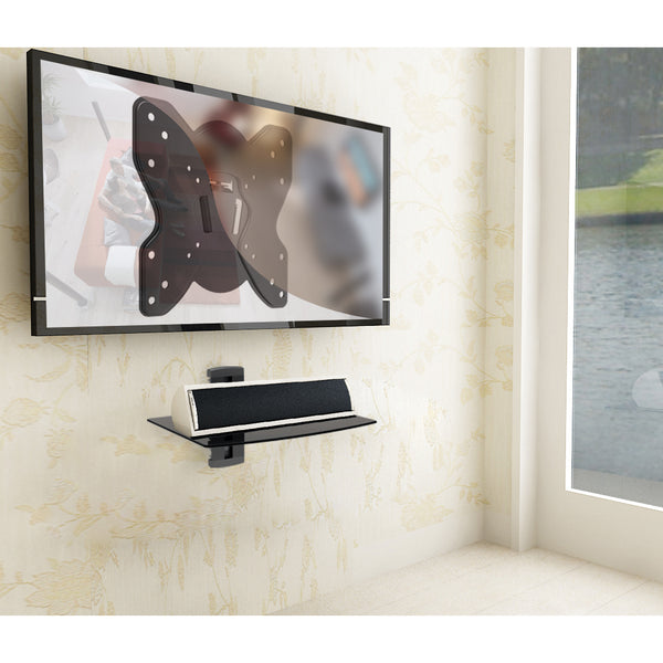 Fixed Flat Wall TV Bracket 23" 24" 28" 32" 37" 40" 43" VESA Max 200x200 Black