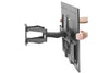 Heavy Duty Swing Arm TV Wall Bracket 37" 40" 42" 43" 46" 50" 55" 60" 65" 70" VESA Max 600x400 Black
