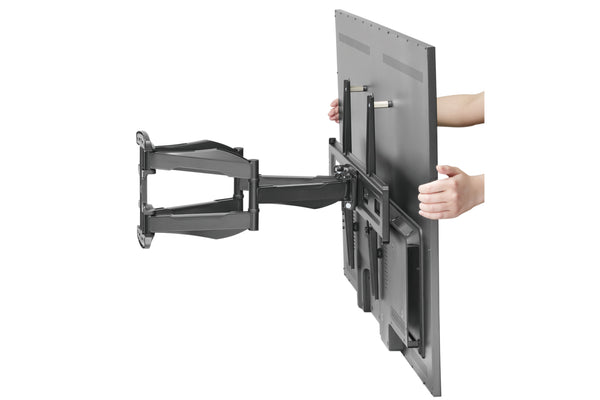 Heavy Duty Swing Arm TV Wall Bracket 37" 40" 42" 43" 46" 50" 55" 60" 65" 70" VESA Max 600x400 Black