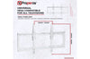 Fixed Flat Wall TV Bracket 37" 40" 43" 46" 50" 55" 60" 65" 70" 75" Tilt 8° VESA Max 600x400 Black