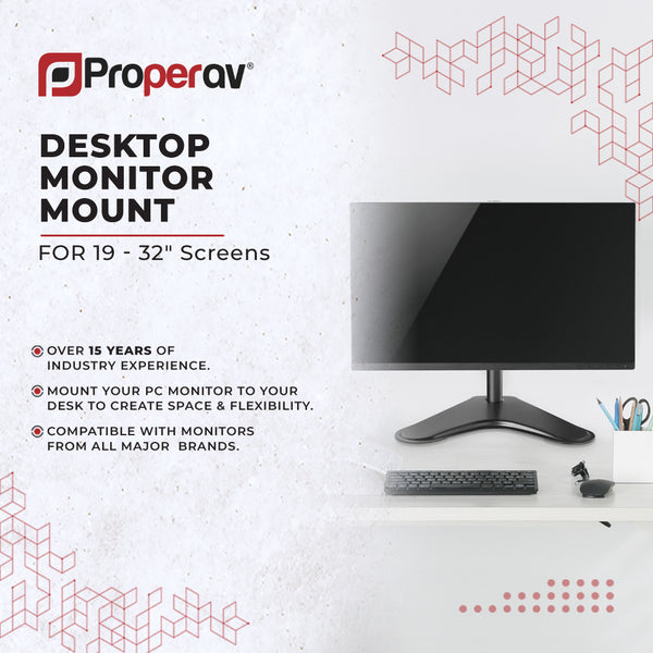 Free-Standing Monitor Mount | Single 17''-32''
