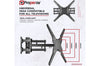 Heavy Duty Swing Arm TV Corner Wall Bracket 23" 24"28" 32" 37" 40" 42" 43" 46" 50" 55" VESA Max 400x400 Black