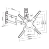 Heavy Duty Swing Arm TV Corner Wall Bracket 23" 24"28" 32" 37" 40" 42" 43" 46" 50" 55" VESA Max 400x400 Black