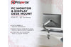 Articulated Swing Arm Monitor Mount | Single 17''-32'' - White/Grey