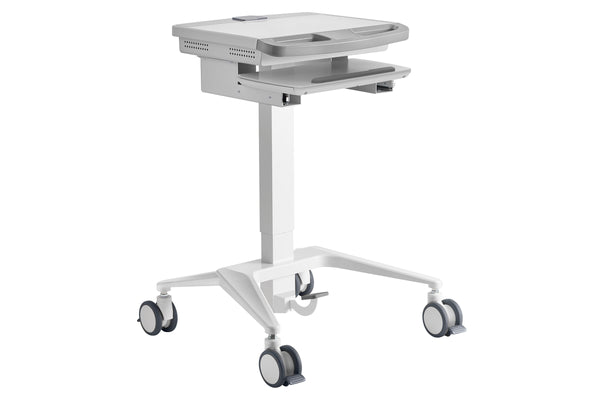 Mobile Medical Trolley Cart Pneumatic Height Adjustment