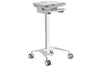 Mobile Medical Trolley Cart Pneumatic Height Adjustment