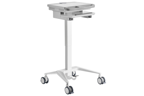Mobile Medical Trolley Cart Pneumatic Height Adjustment