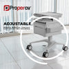 Mobile Medical Trolley Cart 2 Drawers Pneumatic Height Adjustment