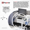 Mobile Medical Trolley Cart 2 Drawers Pneumatic Height Adjustment
