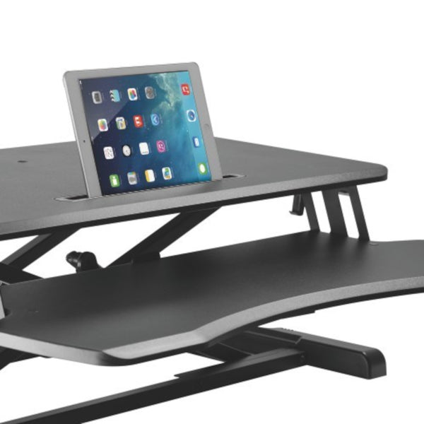 Work Proper 15: Ergonomic Sit-Stand PC Desk | Two Tier - ProperAV