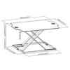 Work Proper 10: Ergonomic Sit-Stand PC Desk | One Tier - ProperAV