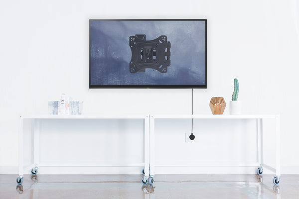 Heavy Duty Swing Arm TV Wall Bracket 23" 24" 28" 32" 37" 40" 42" 43" 46" 50" 55" Tilt 20° VESA Max 400x400 Black