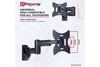 Swing Arm TV Wall Bracket 23" 24" 28"32" 37" 40" 42" 43" Tilt 20° VESA Max 200x200 Dual Pivot Black