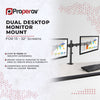Desk Clamp Monitor Mount | Dual 17"-34"