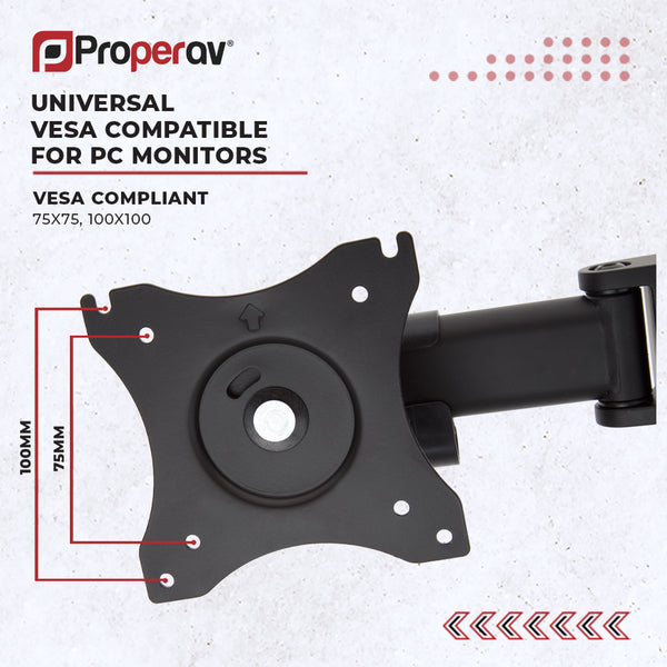 Desk Clamp Monitor Mount | Dual 17"-34"
