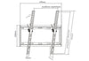 Fixed Flat Wall TV Bracket 32'' 37" 40" 43" 46" 50" 55'' Tilt 14° VESA Max 400x400