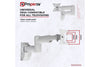 Swing Arm TV Wall Bracket 13" 19" 22" 23" 24" 28" Tilt 20° VESA Max 100x100 Dual Pivot White