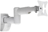 Swing Arm TV Wall Bracket 13" 19" 22" 23" 24" 28" Tilt 20° VESA Max 100x100 Dual Pivot White