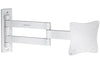 Heavy Duty Swing Arm TV Wall Bracket 13" 19" 22" 23" 24" 28" Tilt 70° VESA Max 100x100 White