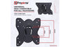 Fixed Flat Wall TV Bracket 23" 24" 28" 32" 37" 40" 43" VESA Max 200x200 Black