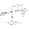Free Standing Monitor Mount | Dual 13''-32'' - ProperAV