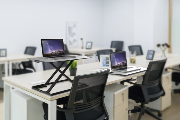 Work Proper 10: Ergonomic Sit-Stand PC Desk | One Tier - ProperAV