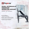Hydraulic Monitor Mount | Dual 17"-32"