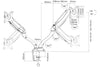 Articulated Monitor Mount | Dual 17"-32"