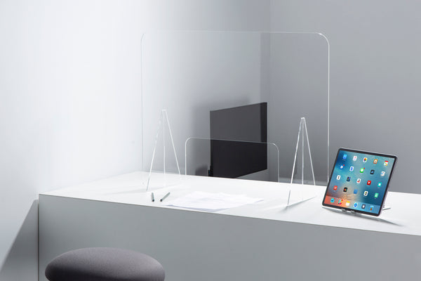 Protective Acrylic Sneeze Guard / Shield - 800x600x228mm - ProperAV