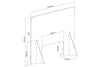 Protective Acrylic Sneeze Guard / Shield - 1200x600x228mm - ProperAV