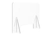 Protective Acrylic Sneeze Guard / Shield - 1200x600x228mm - ProperAV