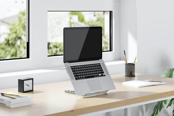 Foldable Laptop Stand - Silver - ProperAV